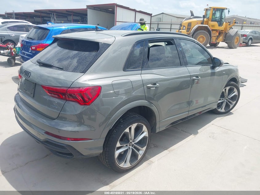 2021 Audi Q3 VIN WA1DECF3XM1073800 IAAI salvage auction — SIDE, Original (Texas), sold $800 on 2026-07-28 (photo 4)