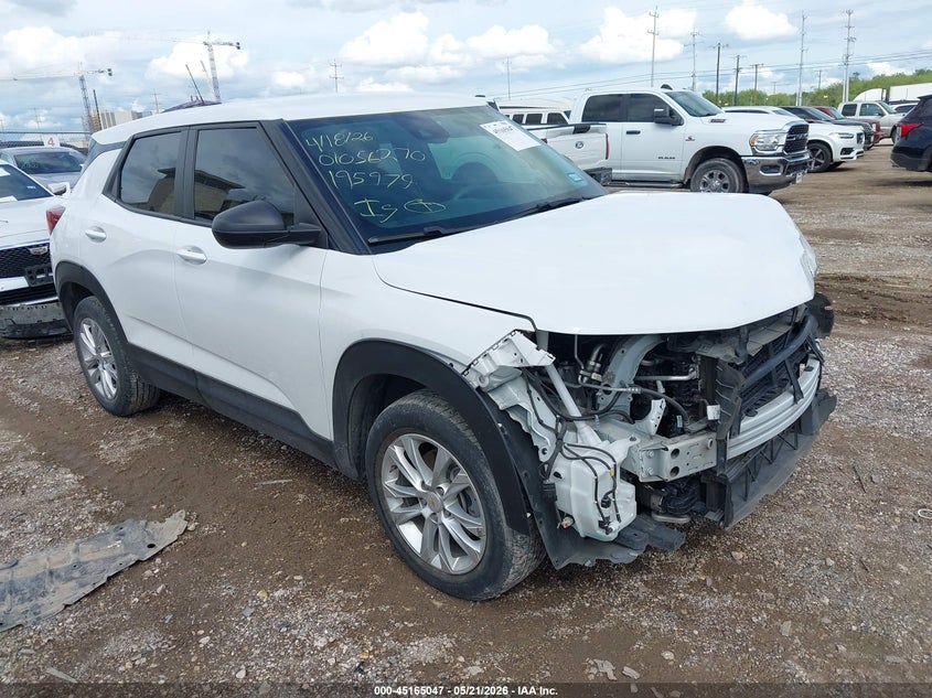2023 Chevrolet Trailblazer VIN KL79MMS29PB195979 IAAI salvage auction — FRONT & REAR, Original (Texas), sold $1,250 on 2026-07-29 (photo 1)