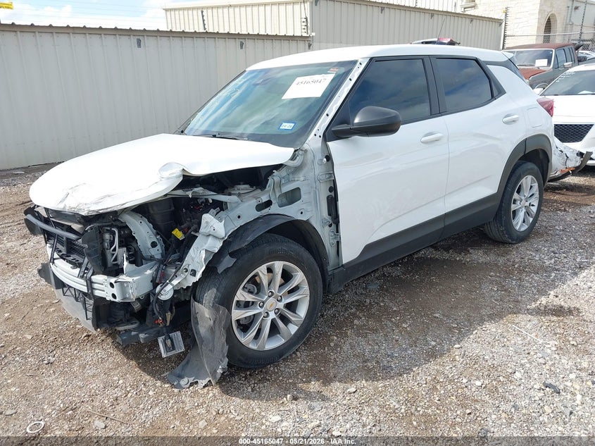 2023 Chevrolet Trailblazer VIN KL79MMS29PB195979 IAAI salvage auction — FRONT & REAR, Original (Texas), sold $1,250 on 2026-07-29 (photo 2)