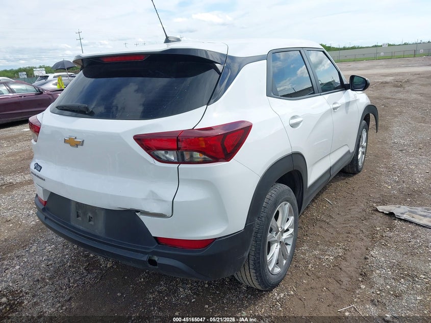 2023 Chevrolet Trailblazer VIN KL79MMS29PB195979 IAAI salvage auction — FRONT & REAR, Original (Texas), sold $1,250 on 2026-07-29 (photo 4)