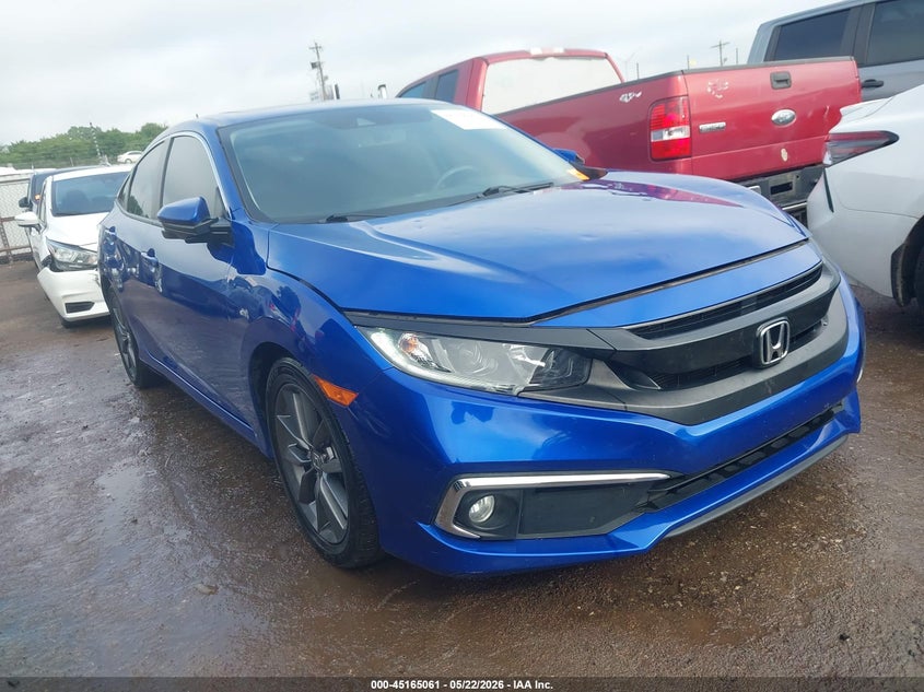 2019 Honda Civic VIN JHMFC1F71KX001999 IAAI salvage auction — HAIL, Salvage Title, sold $25 on 2026-08-01 (photo 1)
