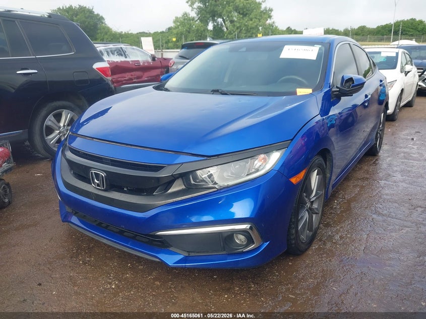 2019 Honda Civic VIN JHMFC1F71KX001999 IAAI salvage auction — HAIL, Salvage Title, sold $25 on 2026-08-01 (photo 2)