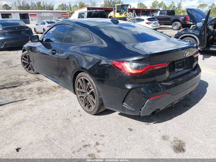 2021 BMW 4er VIN WBA53AP07MCF99220 IAAI salvage auction — RIGHT FRONT, Rebuildable (Florida), sold $14,975 on 2026-07-13 (photo 3)