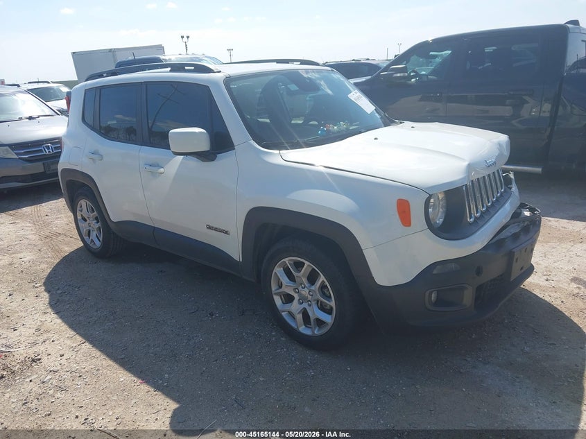 2018 Jeep Renegade VIN ZACCJABB1JPH84831 IAAI salvage auction — FRONT END, Original (Texas), sold $1,600 on 2026-07-29 (photo 1)