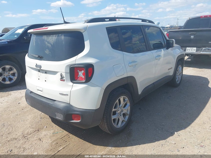 2018 Jeep Renegade VIN ZACCJABB1JPH84831 IAAI salvage auction — FRONT END, Original (Texas), sold $1,600 on 2026-07-29 (photo 4)