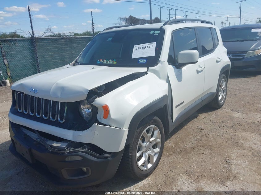 2018 Jeep Renegade VIN ZACCJABB1JPH84831 IAAI salvage auction — FRONT END, Original (Texas), sold $1,600 on 2026-07-29 (photo 6)