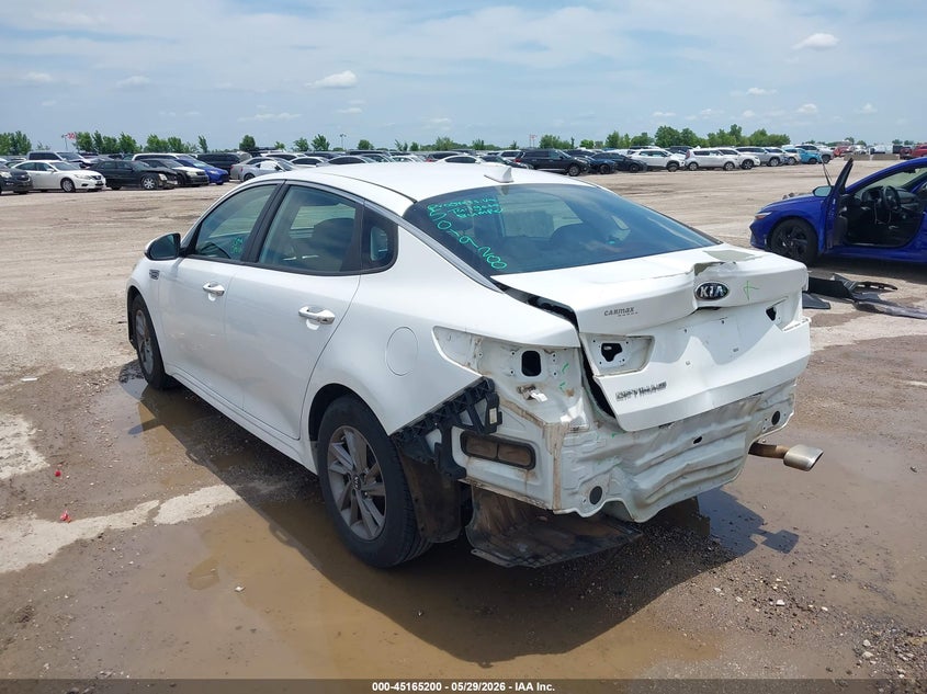 2020 Kia Optima VIN 5XXGT4L3XLG393642 IAAI salvage auction — REAR END, Salvage Title, sold $3,050 on 2026-07-22 (photo 3)