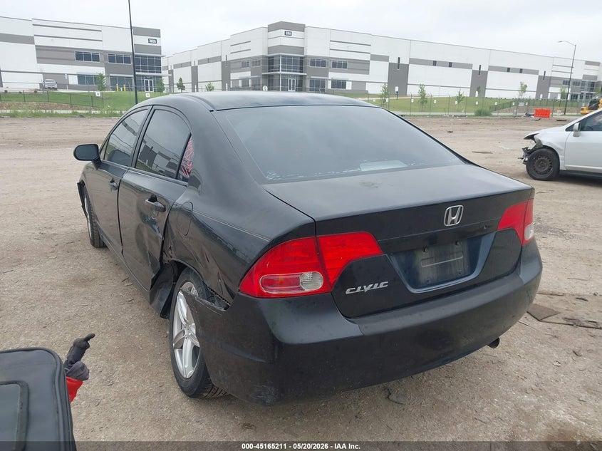 2008 Honda Civic VIN 1HGFA16538L057532 IAAI salvage auction — REAR END, Salvage (Texas), sold $800 on 2026-07-05 (photo 3)