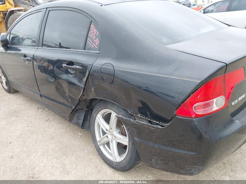 2008 Honda Civic VIN 1HGFA16538L057532 IAAI salvage auction — REAR END, Salvage (Texas), sold $800 on 2026-07-05 (photo 6)