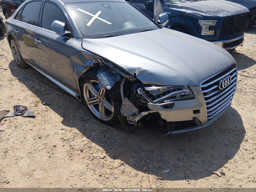 2013 Audi A8 VIN WAURGAFD2DN025510 IAAI salvage auction — RIGHT FRONT, Salvage (North Carolina), sold $1,650 on 2026-07-13 (photo 6)