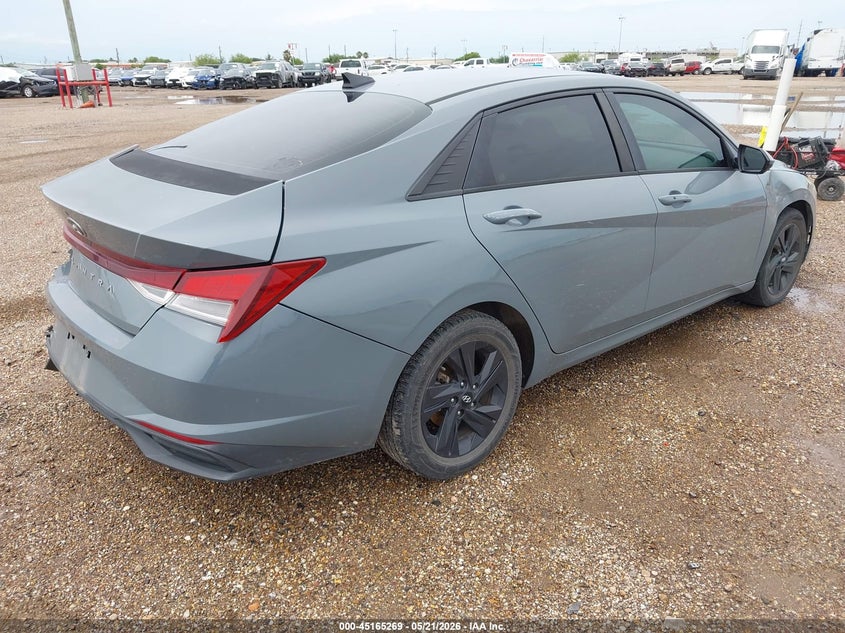 2021 Hyundai Elantra VIN KMHLS4AG2MU065419 IAAI salvage auction — REAR END, Original (Texas), sold $25 on 2026-07-29 (photo 4)