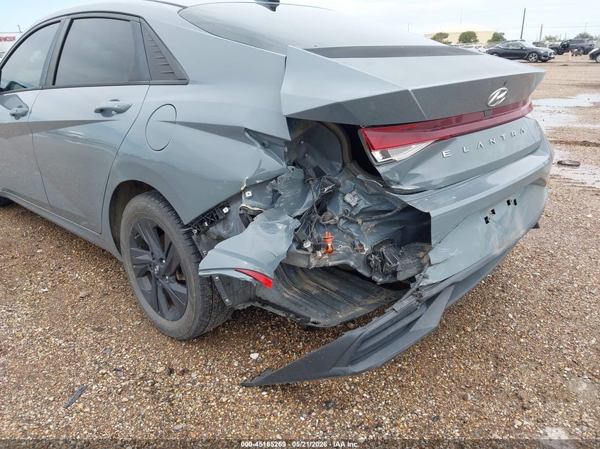 2021 Hyundai Elantra VIN KMHLS4AG2MU065419 IAAI salvage auction — REAR END, Original (Texas), sold $25 on 2026-07-29 (photo 6)