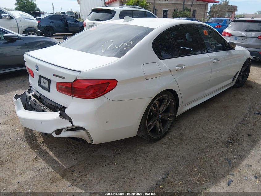 2018 BMW 5er VIN WBAJB9C5XJB050160 IAAI salvage auction — BIOHAZARD/CHEMICAL, Non-Repairable (Arizona), sold $8,500 on 2026-07-09 (photo 4)