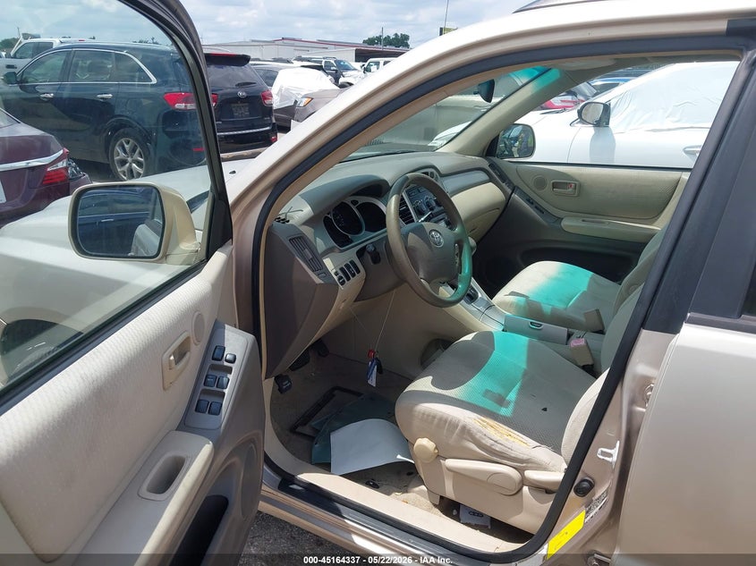 2007 Toyota Highlander VIN JTEDP21A870139427 IAAI salvage auction — RIGHT FRONT, Salvage (Texas), sold $800 on 2026-07-08 (photo 5)
