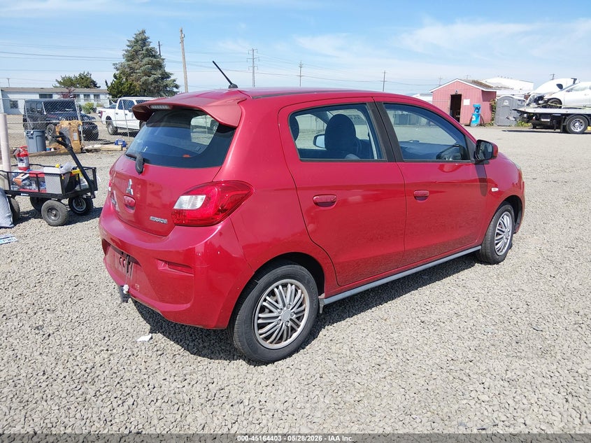 2017 Mitsubishi Mirage VIN ML32A3HJ8HH022171 IAAI salvage auction — LEFT REAR, Salvage (Oregon), sold $525 on 2026-07-06 (photo 4)