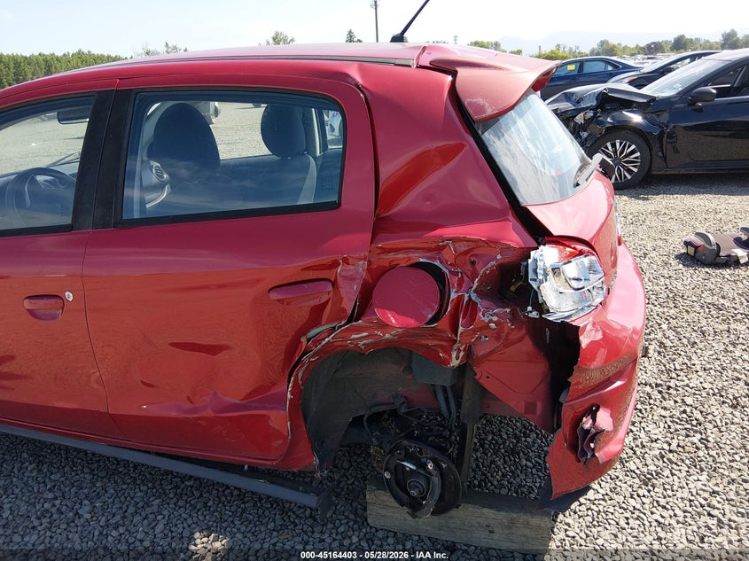 2017 Mitsubishi Mirage VIN ML32A3HJ8HH022171 IAAI salvage auction — LEFT REAR, Salvage (Oregon), sold $525 on 2026-07-06 (photo 6)