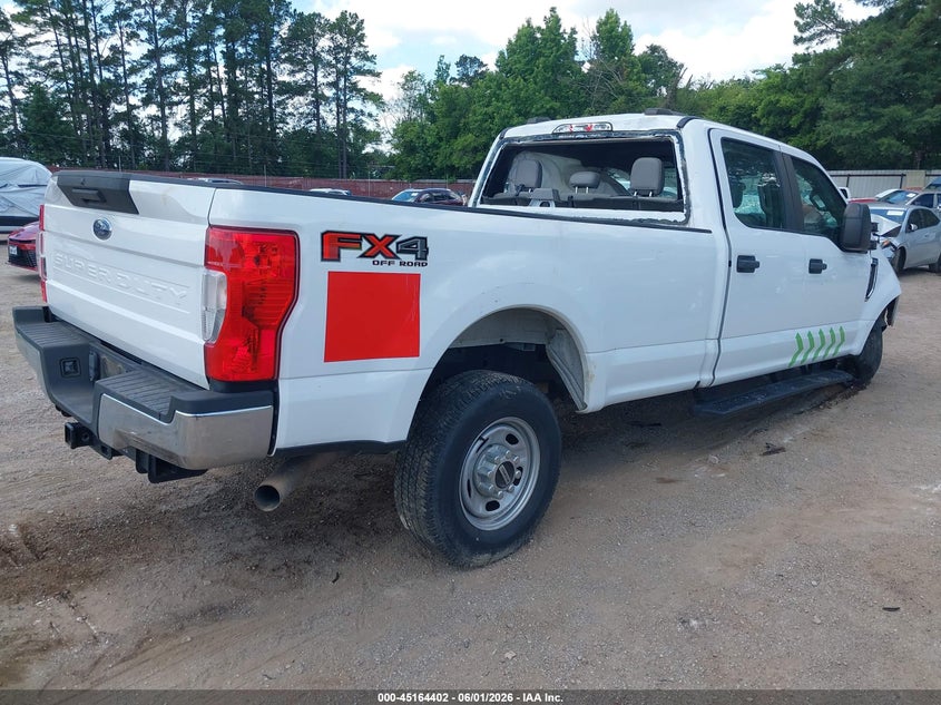 2021 Ford F250 VIN 1FT7W2B61MED94661 IAAI salvage auction — FRONT END, Salvage Title, sold $900 on 2026-07-09 (photo 4)