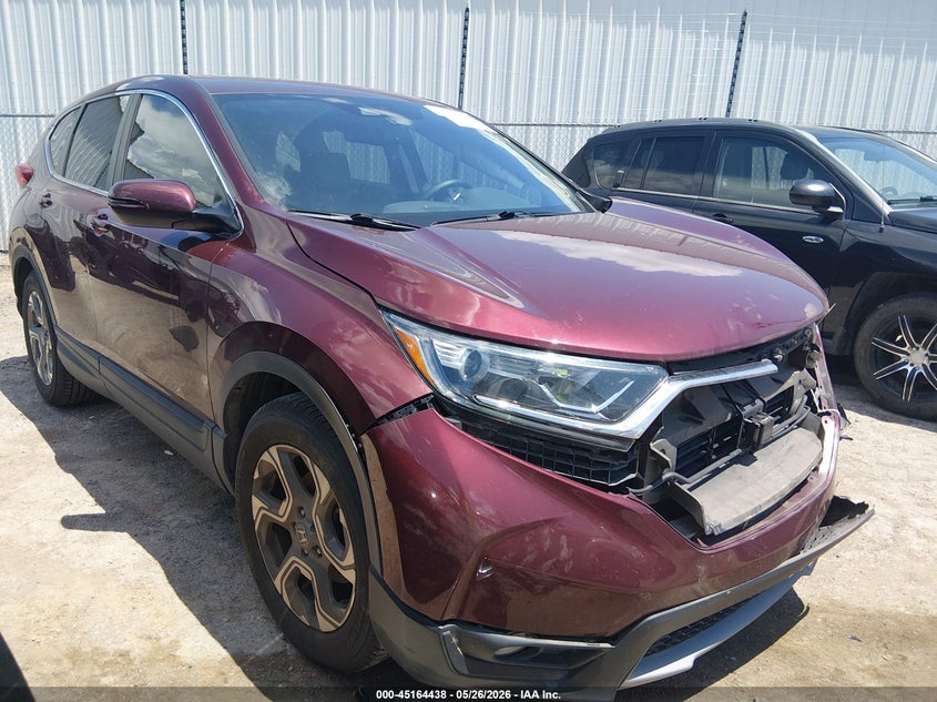 2017 Honda Cr-v VIN 7FARW1H8XHE021459 IAAI salvage auction — FRONT END, Clear (Oklahoma), sold $6,050 on 2026-07-15 (photo 1)