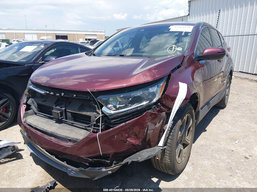 2017 Honda Cr-v VIN 7FARW1H8XHE021459 IAAI salvage auction — FRONT END, Clear (Oklahoma), sold $6,050 on 2026-07-15 (photo 2)