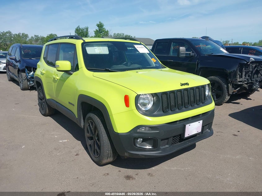 2018 Jeep Renegade VIN ZACCJBBB0JPH75849 IAAI salvage auction — HAIL, Salvage (Ohio), sold $2,600 on 2026-07-07 (photo 1)