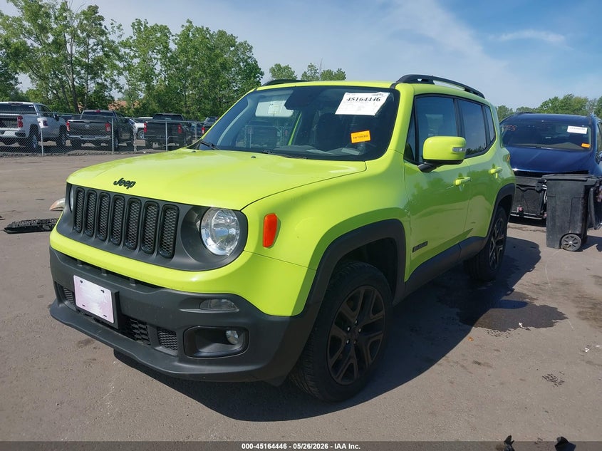 2018 Jeep Renegade VIN ZACCJBBB0JPH75849 IAAI salvage auction — HAIL, Salvage (Ohio), sold $2,600 on 2026-07-07 (photo 2)