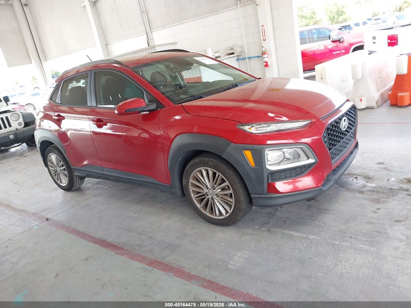 2021 Hyundai Kona VIN KM8K22AA8MU648380 IAAI salvage auction — LEFT SIDE, Certificate Of Destruction (Florida), sold $2,600 on 2026-07-15 (photo 1)
