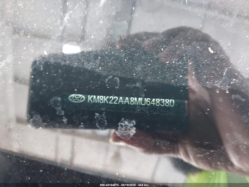 2021 Hyundai Kona VIN KM8K22AA8MU648380 IAAI salvage auction — LEFT SIDE, Certificate Of Destruction (Florida), sold $2,600 on 2026-07-15 (photo 9)