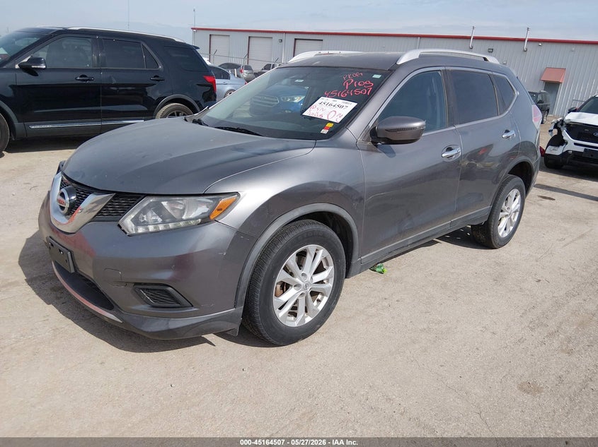 2016 Nissan Rogue VIN KNMAT2MVXGP700574 IAAI salvage auction — RIGHT FRONT, Clear (Kansas), sold $1,725 on 2026-07-10 (photo 2)