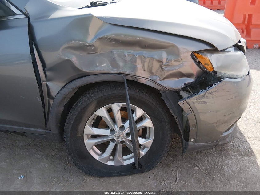 2016 Nissan Rogue VIN KNMAT2MVXGP700574 IAAI salvage auction — RIGHT FRONT, Clear (Kansas), sold $1,725 on 2026-07-10 (photo 6)