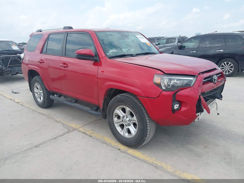 2022 Toyota 4runner VIN JTEEU5JR8N5255327 IAAI salvage auction — FRONT END, Original (Texas), sold $10,100 on 2026-07-29 (photo 1)