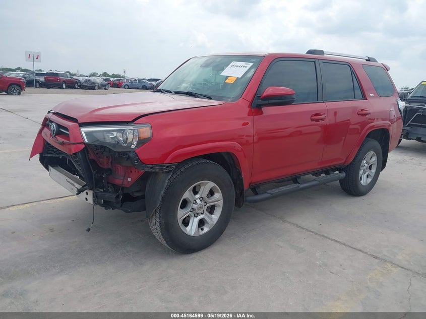 2022 Toyota 4runner VIN JTEEU5JR8N5255327 IAAI salvage auction — FRONT END, Original (Texas), sold $10,100 on 2026-07-29 (photo 2)