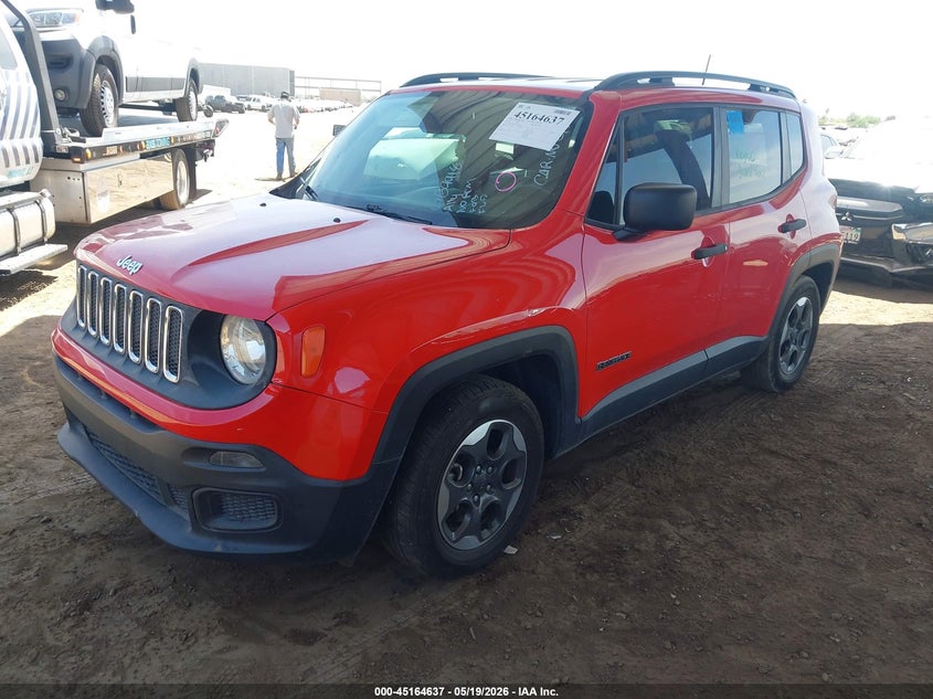 2018 Jeep Renegade VIN ZACCJAAB6JPG69918 IAAI salvage auction — ENGINE DAMAGE, Wait Title, sold $425 on 2026-08-18 (photo 2)