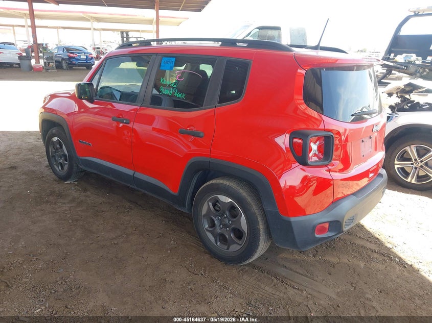 2018 Jeep Renegade VIN ZACCJAAB6JPG69918 IAAI salvage auction — ENGINE DAMAGE, Wait Title, sold $425 on 2026-08-18 (photo 3)