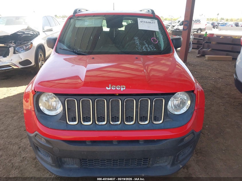 2018 Jeep Renegade VIN ZACCJAAB6JPG69918 IAAI salvage auction — ENGINE DAMAGE, Wait Title, sold $425 on 2026-08-18 (photo 6)