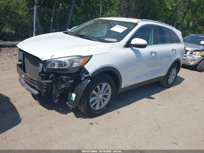 2017 Kia Sorento VIN 5XYPGDA32HG303782 IAAI salvage auction — FRONT & REAR, Salvage (Rhode Island), sold $2,250 on 2026-07-07 (photo 2)