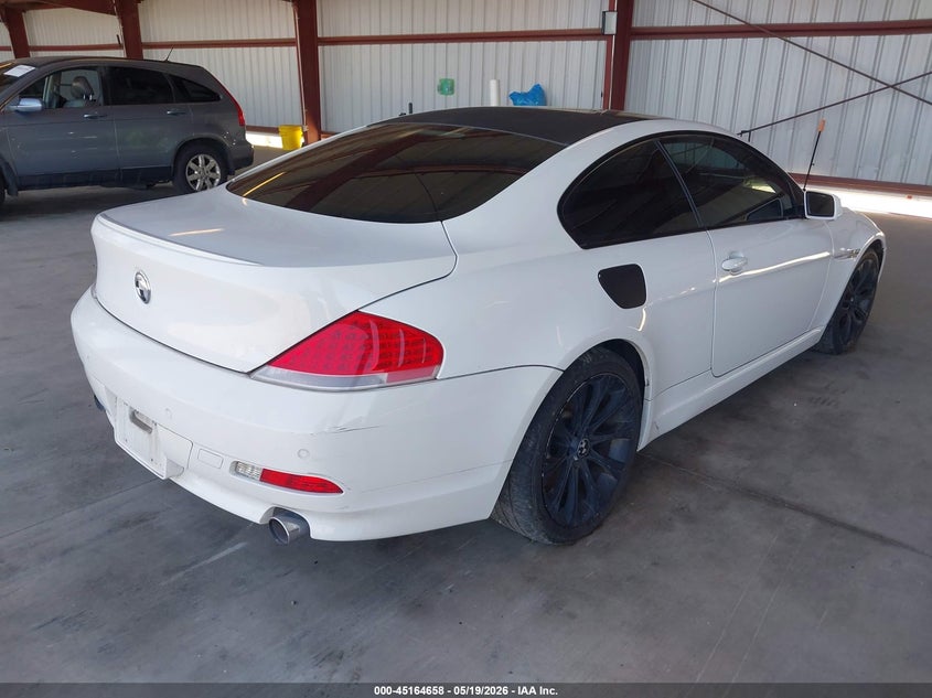 2005 BMW 6 series VIN WBAEH734X5B192686 IAAI salvage auction — NORMAL WEAR, Clear - Dealer Only (California), sold $650 on 2026-07-07 (photo 4)