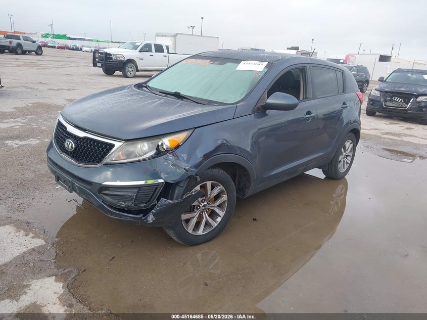 2015 Kia Sportage VIN KNDPB3AC8F7757764 IAAI salvage auction — FRAME DAMAGE, Salvage (Texas), sold $1,650 on 2026-07-15 (photo 2)