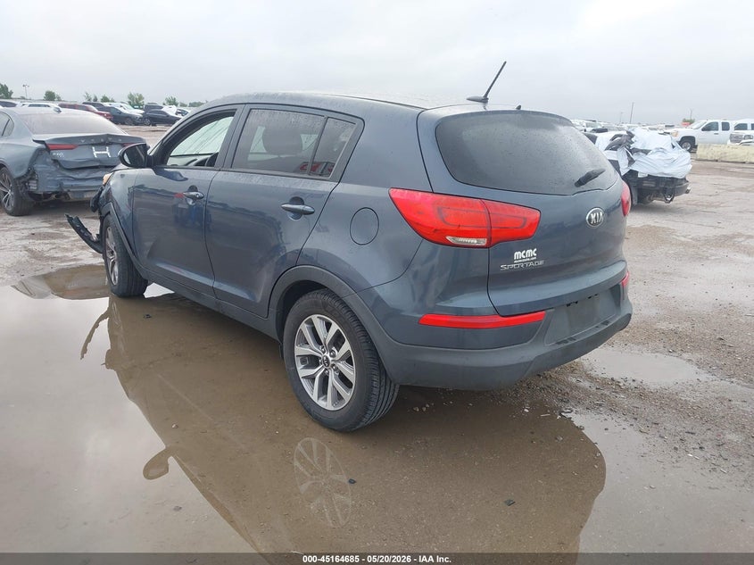 2015 Kia Sportage VIN KNDPB3AC8F7757764 IAAI salvage auction — FRAME DAMAGE, Salvage (Texas), sold $1,650 on 2026-07-15 (photo 3)