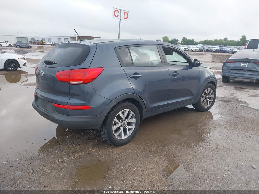 2015 Kia Sportage VIN KNDPB3AC8F7757764 IAAI salvage auction — FRAME DAMAGE, Salvage (Texas), sold $1,650 on 2026-07-15 (photo 4)