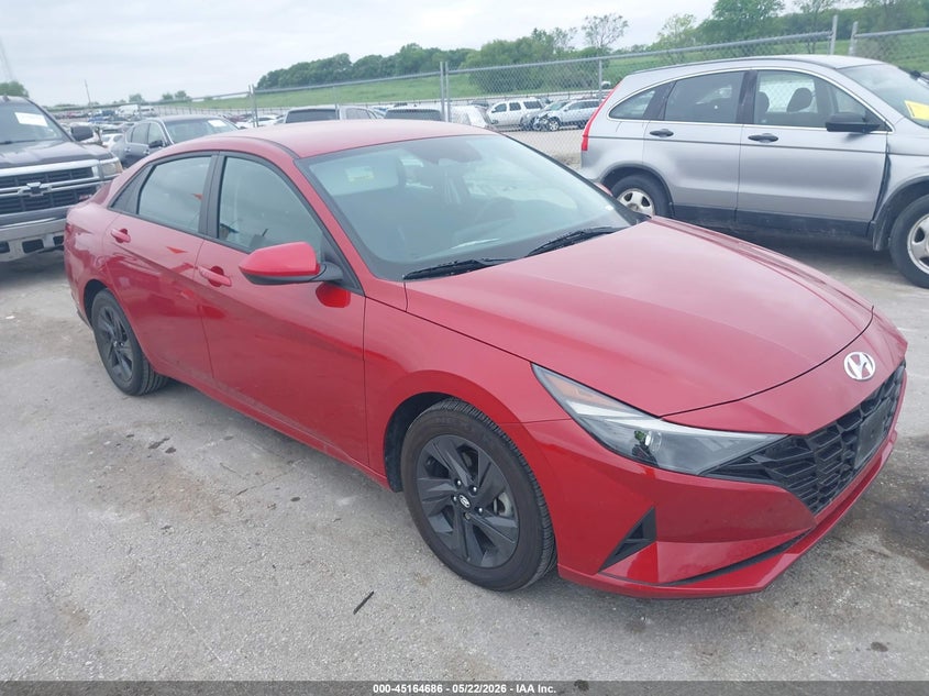 2022 Hyundai Elantra VIN KMHLM4AG2NU334577 IAAI salvage auction — LEFT SIDE, Salvage (Iowa), sold $4,500 on 2026-07-28 (photo 1)