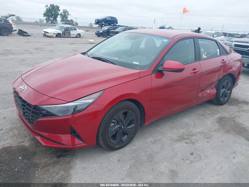2022 Hyundai Elantra VIN KMHLM4AG2NU334577 IAAI salvage auction — LEFT SIDE, Salvage (Iowa), sold $4,500 on 2026-07-28 (photo 2)