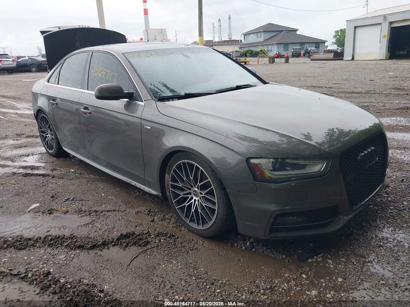 2014 Audi A4 VIN WAUFFAFL9EN009075 IAAI salvage auction — REAR END, Clear (Indiana), sold $1,550 on 2026-07-08 (photo 1)