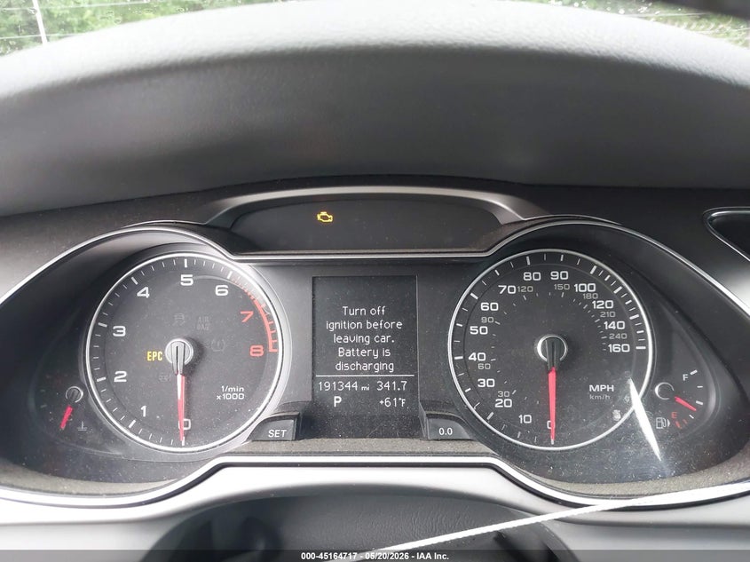 2014 Audi A4 VIN WAUFFAFL9EN009075 IAAI salvage auction — REAR END, Clear (Indiana), sold $1,550 on 2026-07-08 (photo 7)