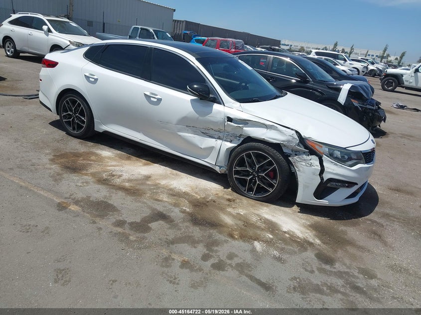 2020 Kia Optima VIN 5XXGW4L28LG408816 IAAI salvage auction — RIGHT FRONT, Salvage (California), sold $3,550 on 2026-07-27 (photo 1)