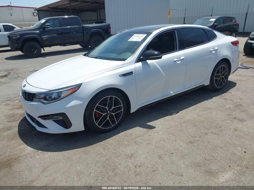 2020 Kia Optima VIN 5XXGW4L28LG408816 IAAI salvage auction — RIGHT FRONT, Salvage (California), sold $3,550 on 2026-07-27 (photo 2)