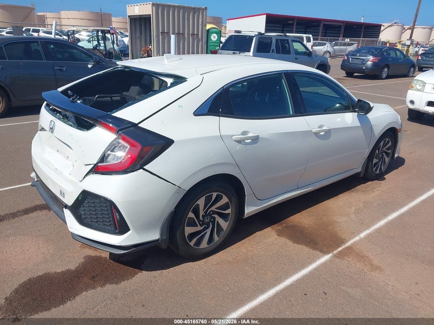 2018 Honda Civic VIN SHHFK7H2XJU410163 IAAI salvage auction — REAR END, Bill Of Sale (Hawaii), sold $725 on 2026-07-21 (photo 4)