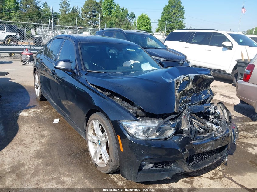 2015 BMW 3er VIN WBA3A9C51FKW74738 IAAI salvage auction — FRONT END, Salvage (North Carolina), sold $1,575 on 2026-08-20 (photo 1)