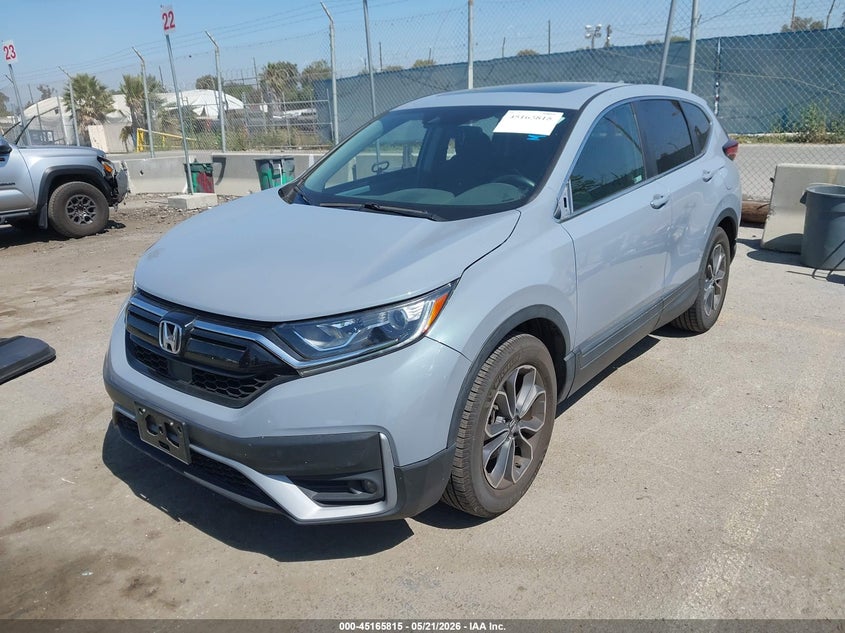 2021 Honda Cr-v VIN 5J6RW1H56MA013437 IAAI salvage auction — RIGHT SIDE, Salvage (California), sold $8,200 on 2026-07-29 (photo 2)