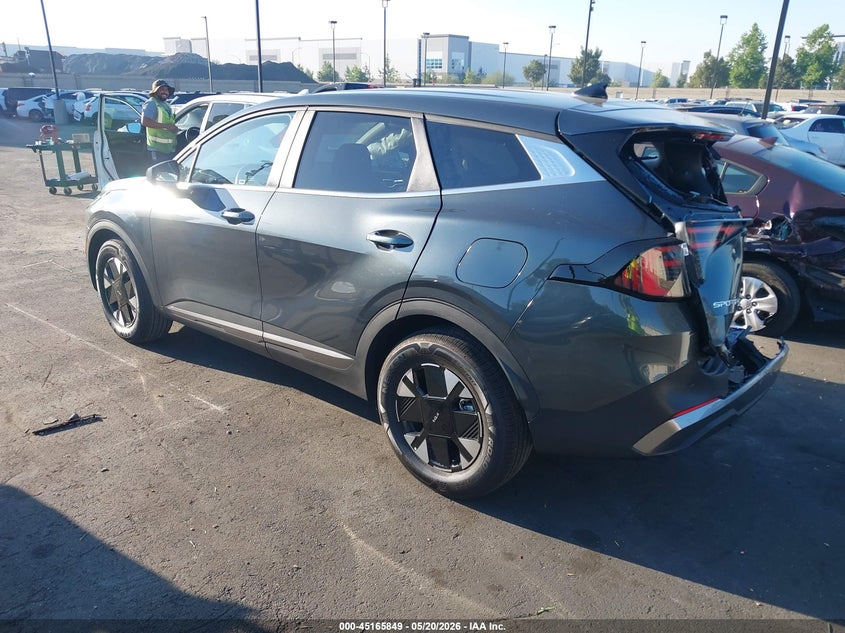 2026 Kia Sportage VIN KNDPU3DG3T7284585 IAAI salvage auction — REAR END, Salvage Certificate (California), sold $8,000 on 2026-07-08 (photo 3)