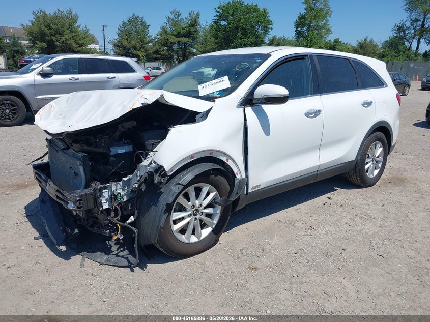 2019 Kia Sorento VIN 5XYPGDA53KG489132 IAAI salvage auction — FRONT END, Salvage (New Jersey), sold $1,950 on 2026-08-01 (photo 2)